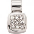 14kt White Gold Diamond Pendant