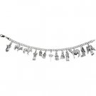 14kt White Gold Nativity Bracelet