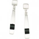 Sterling Silver & Onyx Earring