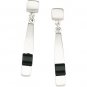 Sterling Silver & Onyx Earring