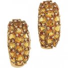 14kt Yellow Gold Citrine Earring