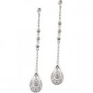 14kt White Gold .17 ctw Diamond Earring