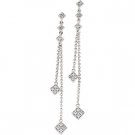 14kt White Gold .17 ctw Diamond Earring