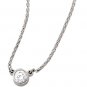 14kt White Gold .25 ctw Diamond Solitaire Necklace