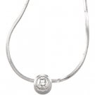14kt White Gold .25 ctw Diamond Solitaire Necklace