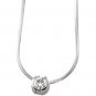 14kt White Gold .25 ctw Diamond Solitaire Necklace
