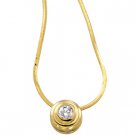 14kt Yellow Gold .25 ctw Diamond Solitaire Necklace