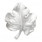 14kt White Gold Leaf Brooch
