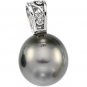 14kt White Gold Tahitian Pearl Pendant