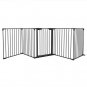 5 Pannels Baby Child Safety Hearth Gate Metal Fire Gate Fireplace Safe Fence