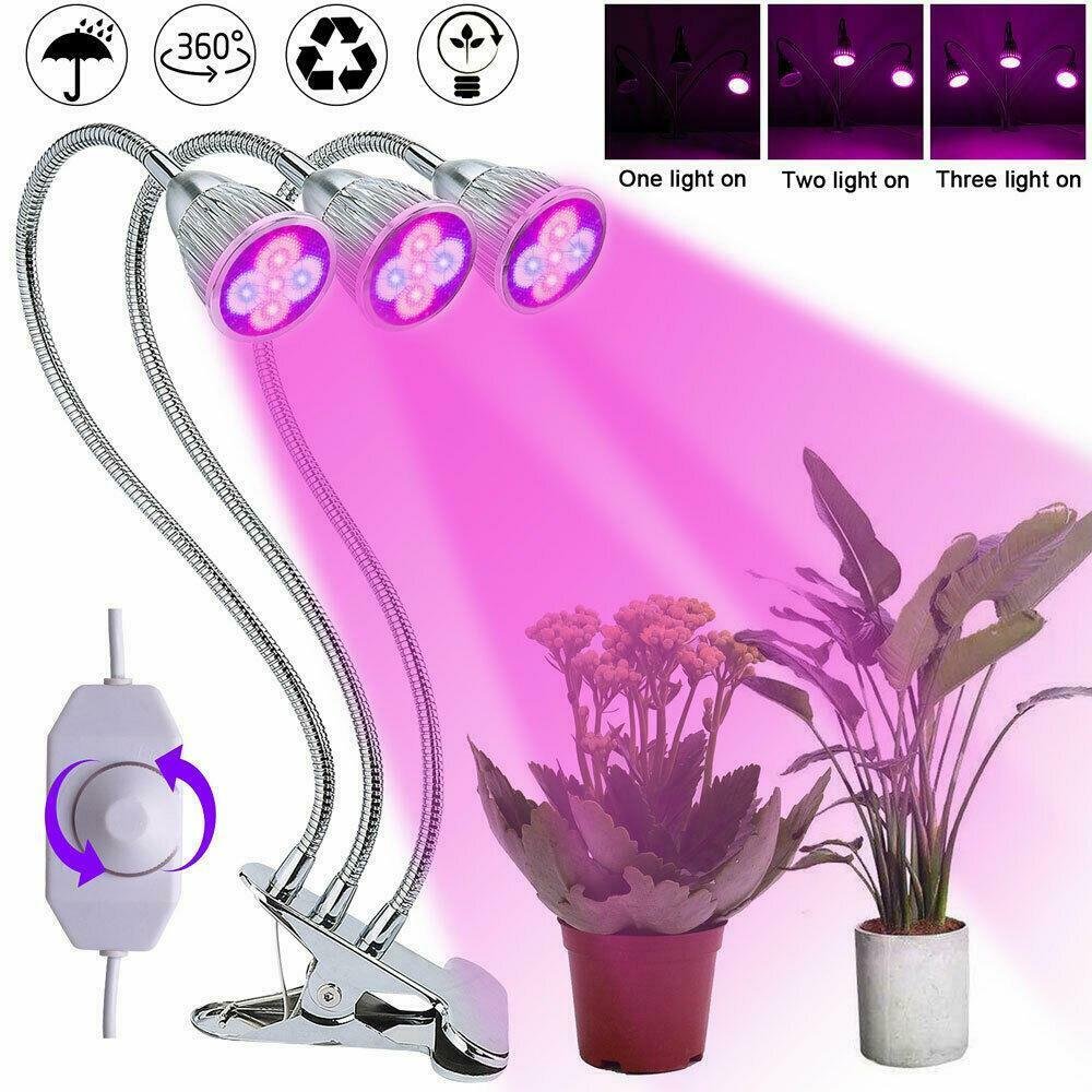 LED Grow Light Grow Lamp Bulb for Indoor Plants 45W Super Bright 60