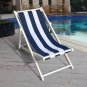 Adjustable Populus Wood BBQ Beach Chair Party Lawn Poolside Folding Camping Seat