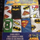 New Justice League Multi Character Boys Cotton Briefs Underwear 8 pk Size 4