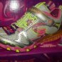 SKECHERS Girls Party Lights-Sparkle Diamond Snkr #10306LSMLT Silver/Multi SZ 7