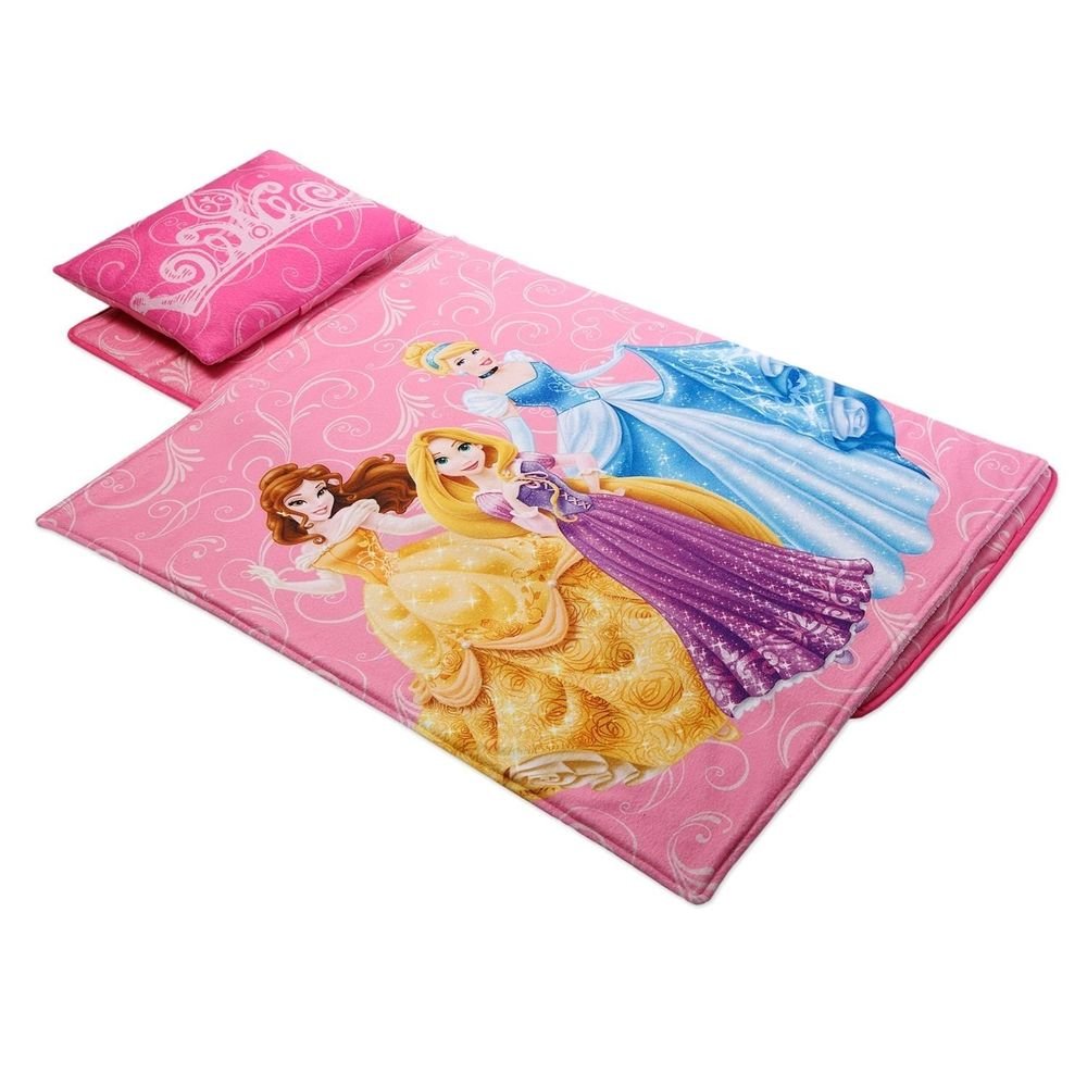 Memory Foam Disney Princess Deluxe Nap Mat Pillow Blanket Set