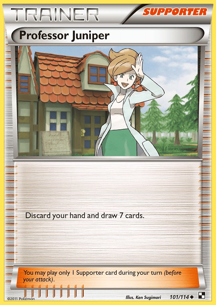 Pokemon Black & White Uncommon Card Professor Juniper 101/114