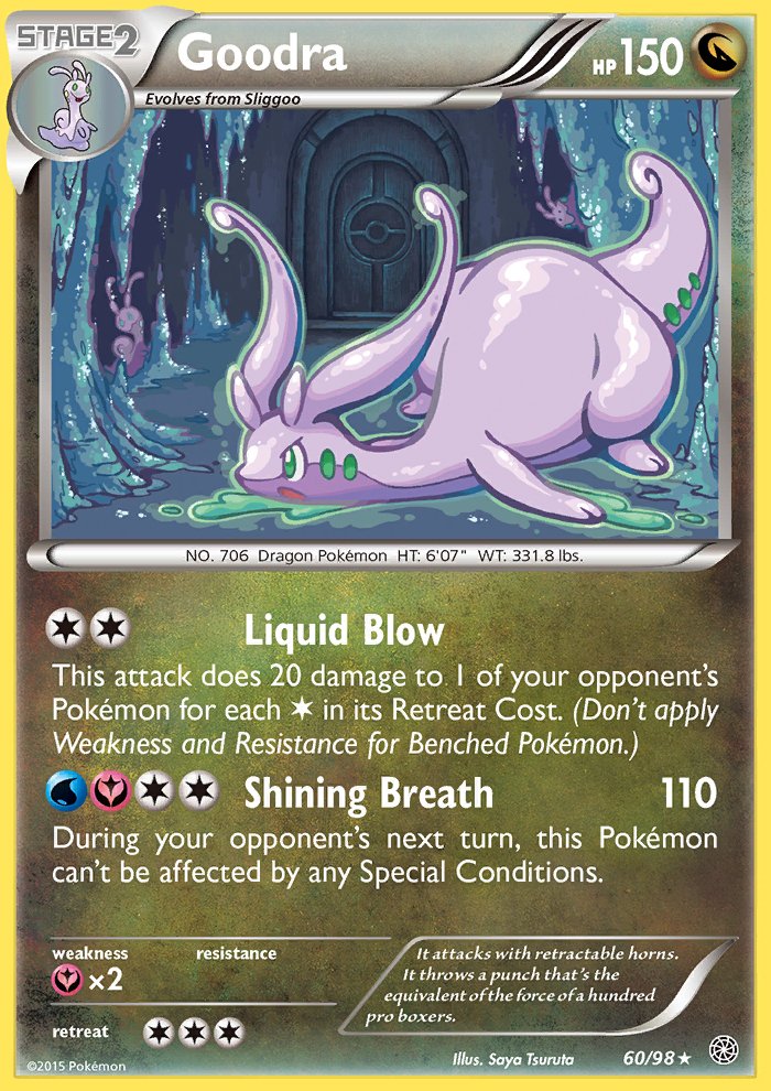 Pokemon Xy Ancient Origins Single Card Rare Holo Goodra 60 98