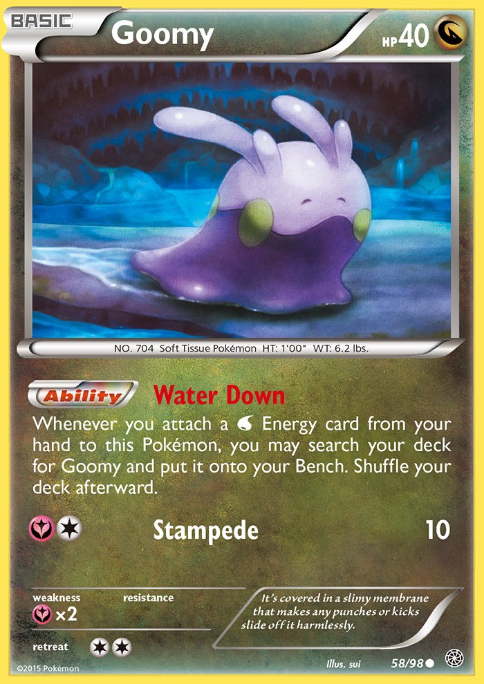 Pokemon XY Ancient Origins Single Card Common Goomy 58/98