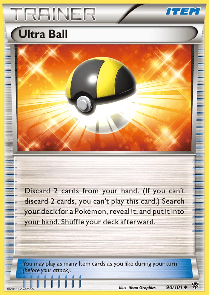Pokemon B&W Plasma Blast Single Card Uncommon Ultra Ball 90/101