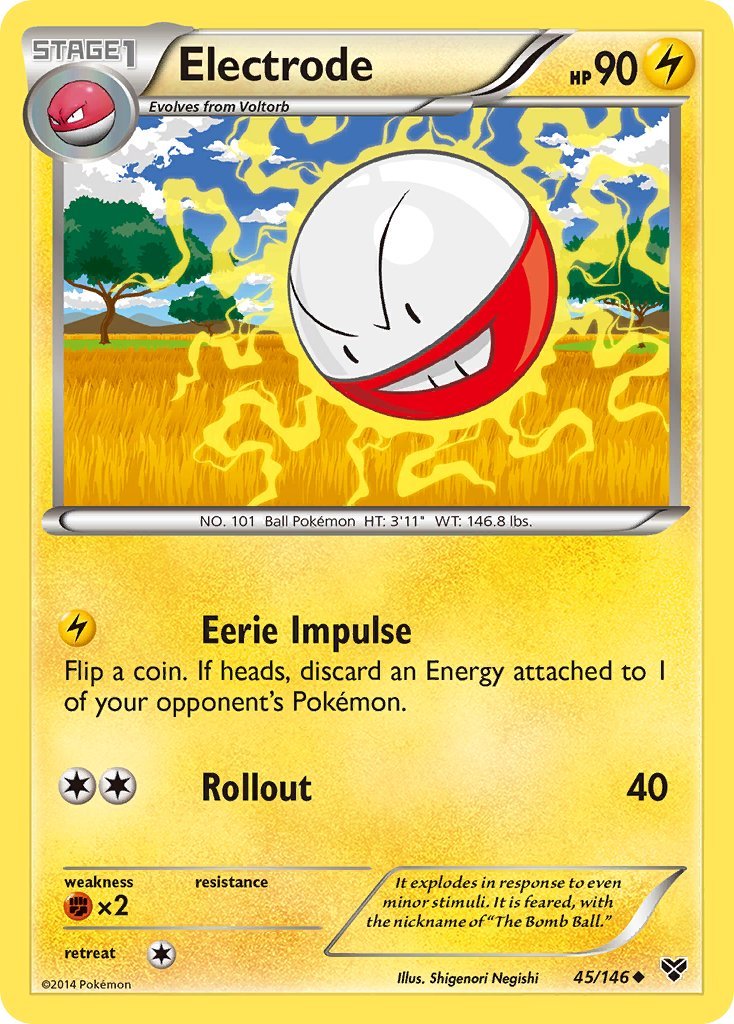 Pokemon XY Base Set Single Card Uncommon Electrode 45/146