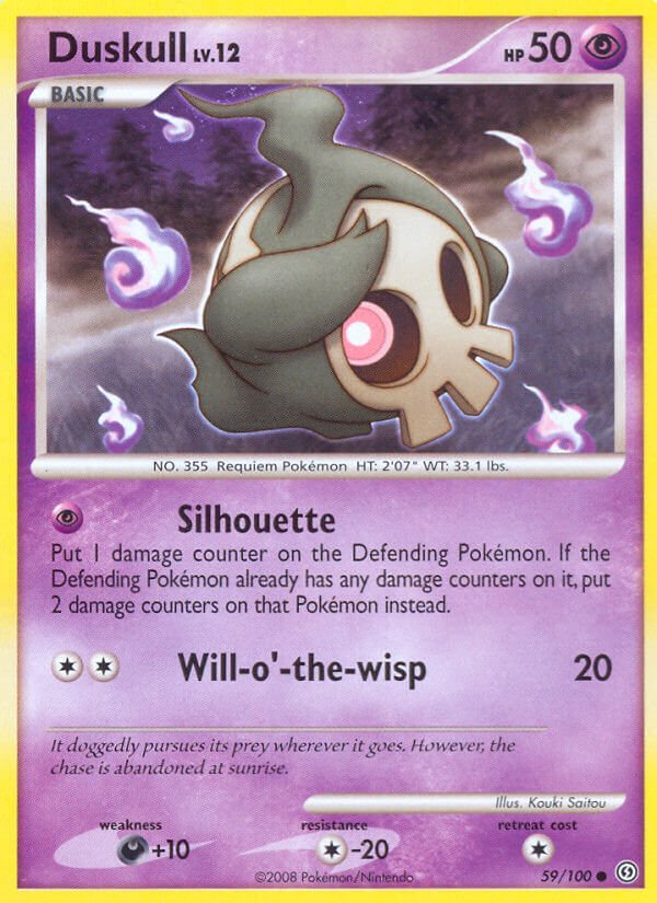 Pokemon D&P StormFront Single Card Common Duskull 59/100