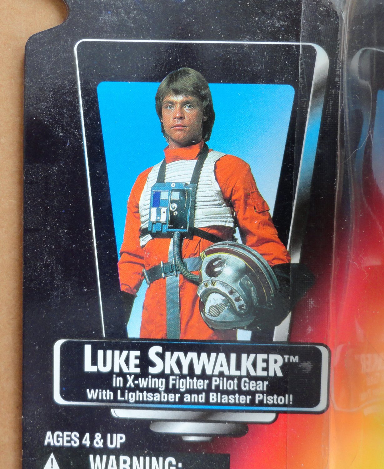 1995 Star Wars Luke Skywalker The Power Of The Force Figure On Red Card