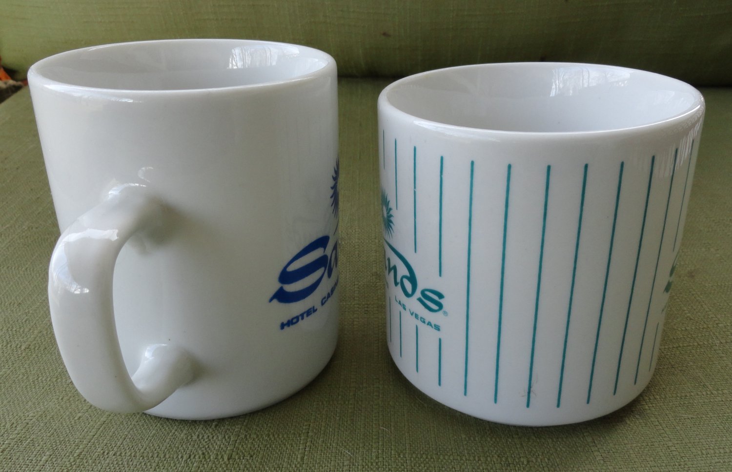 Pair of Vintage Sands Hotel & Casino Las Vegas 9 Ounce Coffee Cups