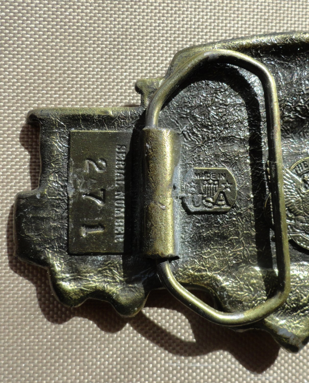 1979 Railroad Caboose Belt Buckle Great American Buckle Company Serial 271