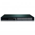 Smart ethernet switch 24 10/100/1000M ports and 2 gigabit SFP