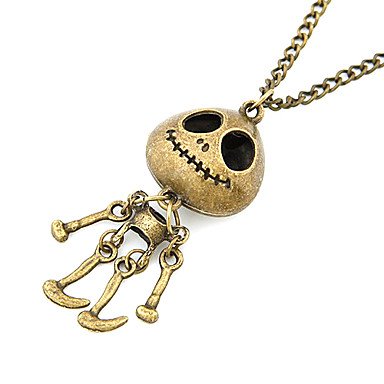 Retro-style Skeleton Man Necklace