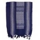 Tactical Military Scarf Navy Blue / White Shemagh Great for Halloween