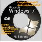 Windows 7 A.I.O (All-in-One) Installation CD DVD Disc 32 bit and 64 bit