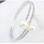 Crystal Bracelets & Pearl Bracelet & Crystal Pearl Bangles &  Austrian pearl bracelet