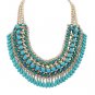 Alloy with beads Statement pendant necklace 2251