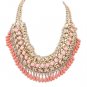 Alloy with beads Statement pendant necklace 2251
