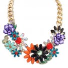 Punk Double Layer Metal Pendant Necklace 2838