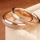 Frosted 18K Rose Gold Ring (Thick)