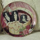 FRANKLIN MINT Hide And Seek Cat Decor Plate 1991