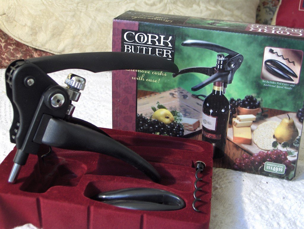 CORK BUTLER Corkscrew Bottle Opener Remover Wine Used