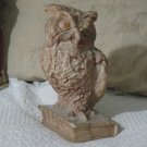 Ailiena Marble Owl On Book Statue Figure Bookend