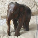 ELEPHANT Decorative Brown Wood Wooden 7 X 7 inch Used