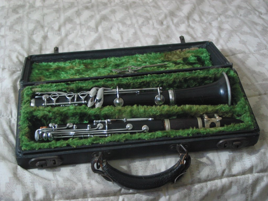PAN AMERICAN Zyloid Clarinet and Case Woodwind Music