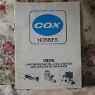 COX Hobbies 1976 RC Airplane Product Pamphlet Booklet