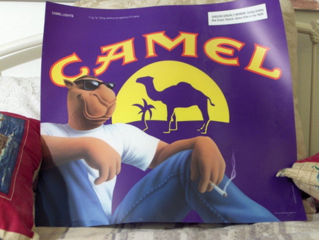 SMOKIN JOE Lighted Sign Insert Camel Cigarettes 1997