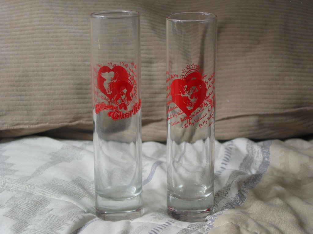 tall thin drinking glasses