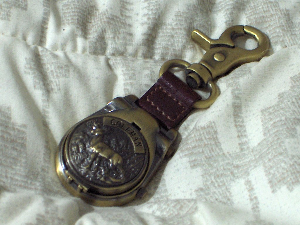 COLEMAN Quartz Fob Pocket Dial Watch Used