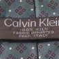 NECK TIE Calvin Klein Grey Sq and Dot Neckwear 54 inch