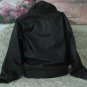 WILSONS Black Leather Motorcycle Jacket Coat Sz Lg Used