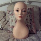 MANNEQUIN Female Head Table Pole Mounted Wig Display