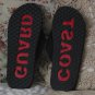 US COAST GUARD BEACH SANDALS Sz 9 All Black Unused